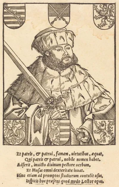 John Frederic the Magnanimous, in Electoral Robes [right]