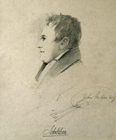 John Gibson. Lithograph by J. Jackson after himself