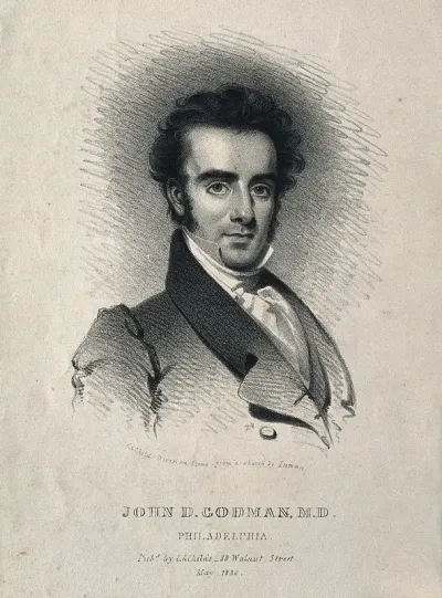 John Godman. Lithograph by A. Newsam, 1836, after H. Inman