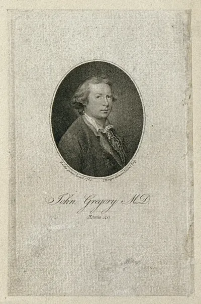 John Gregory. Stipple engraving by J. Beugo, 1787, after F. Cotes, 1764