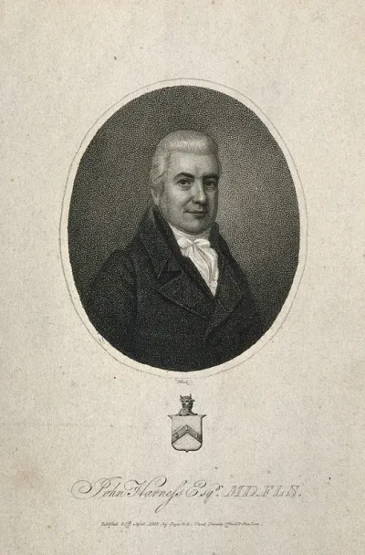 John Harness. Stipple engraving by T. Blood, 1818