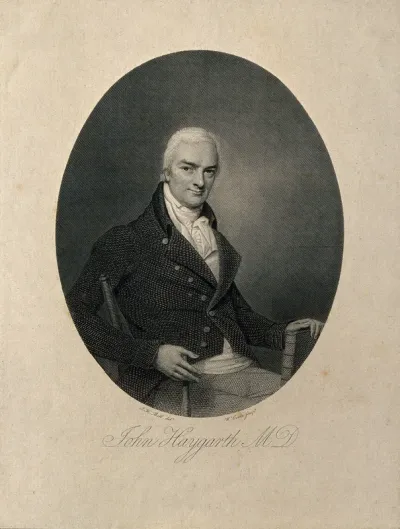John Haygarth. Line engraving by W. Cooke, 1801, after J. H. Bell