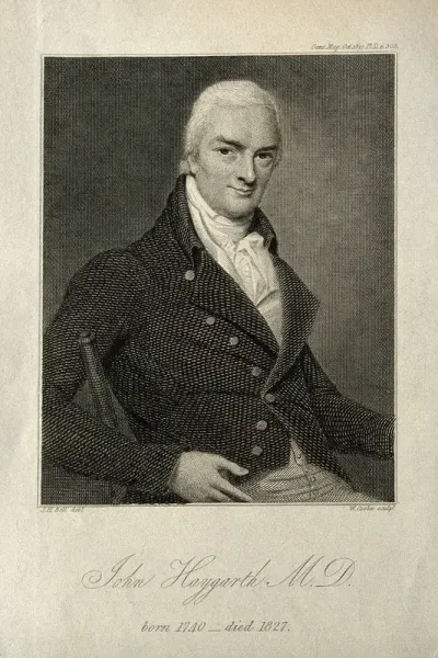 John Haygarth. Line engraving by W. Cooke, 1827, after J. H. Bell