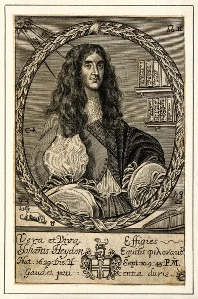 John Heydon. Line engraving, 1664