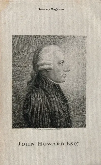 John Howard. Line engraving by T. Holloway, 1791, after himself