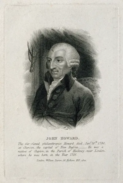 John Howard. Stipple engraving, 1822