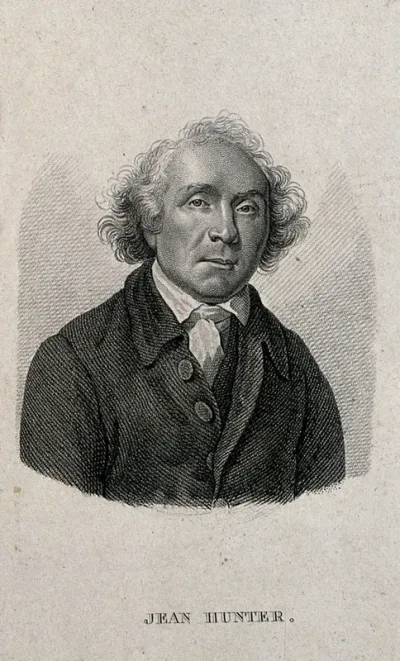 John Hunter. Stipple engraving by A. Tardieu after Sir J. Reynolds, 1786