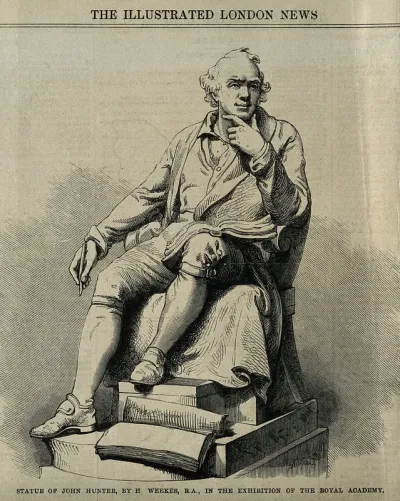 John Hunter. Wood engraving, 1864