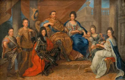John III Sobieski with his family
