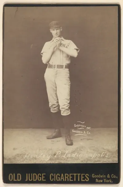 John J. Healey, Pitcher, Indianapolis, from the series Old Judge Cigarettes