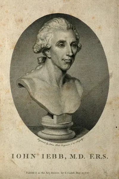 John Jebb. Line engraving by J. Hall, 1787