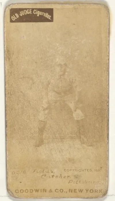 John Joseph "Jocko" Fields, Catcher, Pittsburgh, from the Old Judge series (N172) for Old Judge Cigarettes