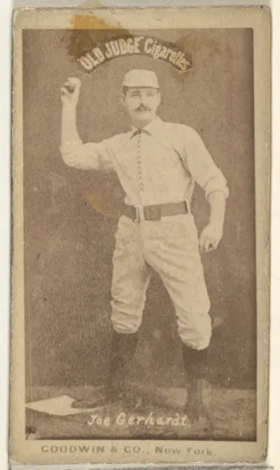 John Joseph "Joe" Gerhardt, from the Old Judge series (N172) for Old Judge Cigarettes