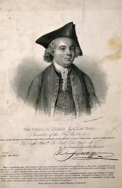 John Kay. Lithograph by G. E. Madeley