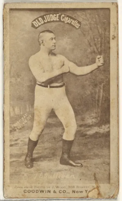 John L. Sullivan, from the Celebrities and Prizefighters series (N174) for Old Judge Cigarettes