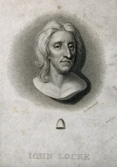 John Locke. Stipple engraving by R. Cooper after G.B. Cipriani