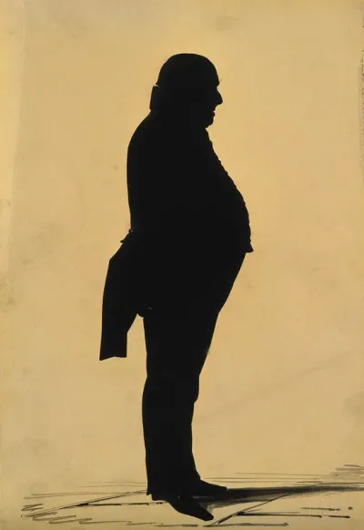 John Mansell. Cut-paper silhouette, 1801