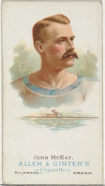 John McKay, Oarsman, from World's Champions, Series 1 (N28) for Allen & Ginter Cigarettes