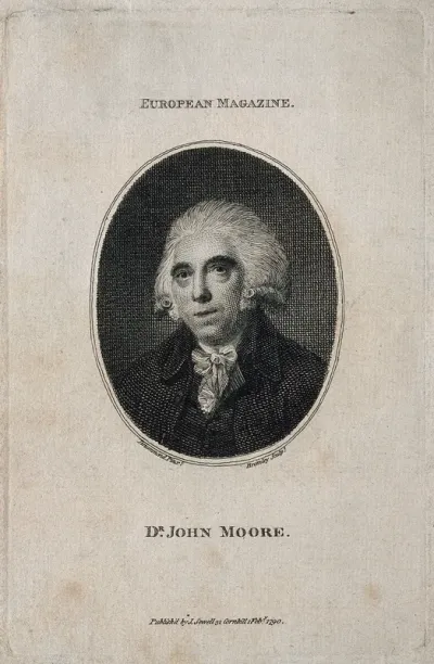 John Moore. Line engraving by W. Bromley, 1790, after S. Drummond
