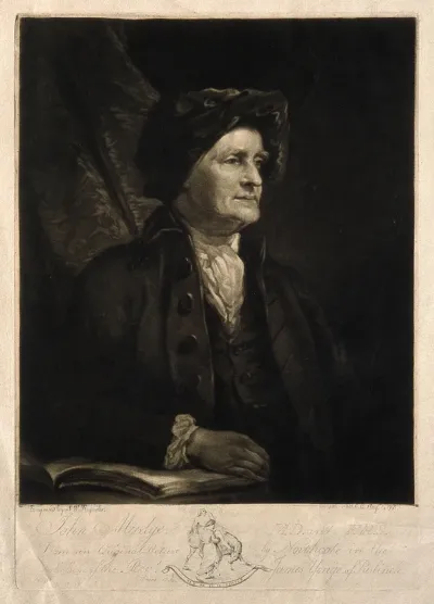 John Mudge. Mezzotint by S. W. Reynolds, 1795, after J. Northcote