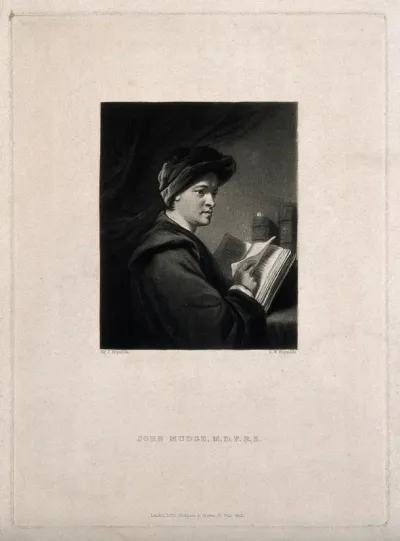 John Mudge. Mezzotint by S. W. Reynolds, 1838, after Sir J. Reynolds