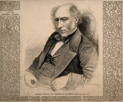 John Phillips. Wood engraving by [J. B.], 1865, after J. Guggenheim