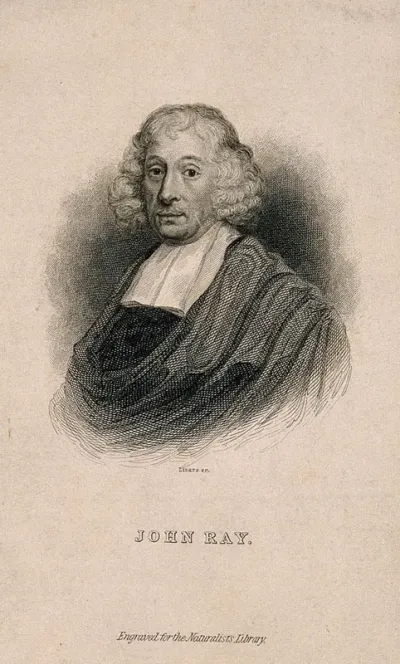 John Ray. Line engraving by W. H. Lizars after Mary Beale