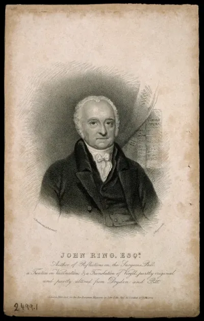 John Ring. Stipple engraving by J. Rogers, 1824, after S. Drummond