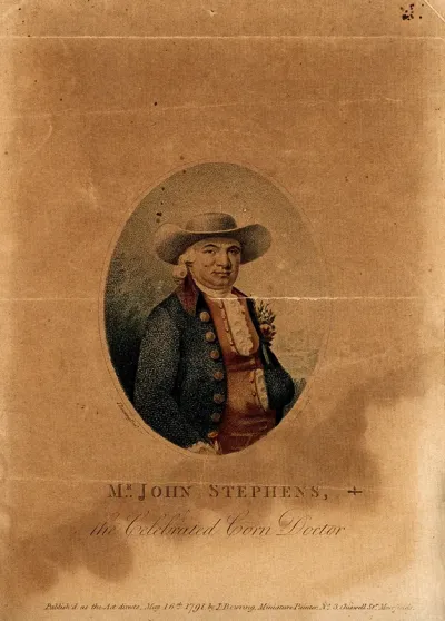 John Stephens. Coloured stipple engraving by G. Hawkins, 1791, after J. Bowring, 1787