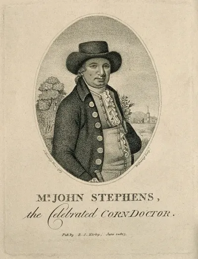 John Stephens. Stipple engraving by W. Downey, 1807, after J. Bowring, 1787