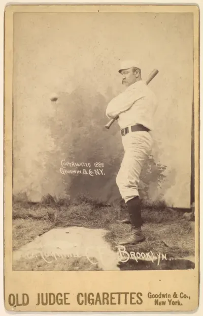 John Stewart "Pop" Corkhill, Center Field, Brooklyn, from the series Old Judge Cigarettes