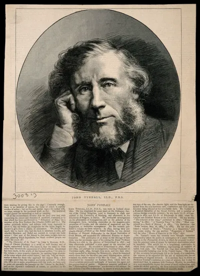 John Tyndall. Wood engraving by C. Roberts