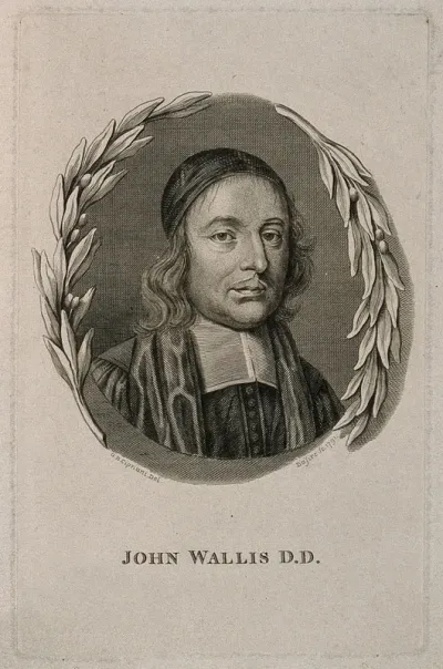 John Wallis. Line engraving by J. Basire, 1791, after G. B. Cipriani