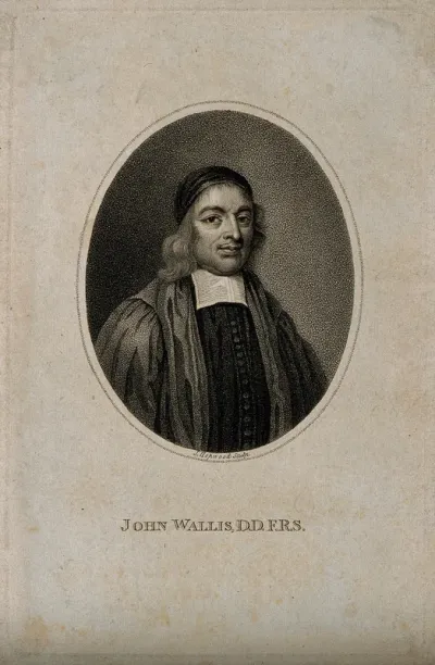 John Wallis. Stipple engraving by J. Hopwood after G. B. Cipriani