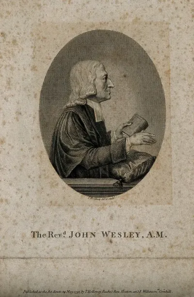 John Wesley. Line engraving by T. Holloway, 1791, after himself