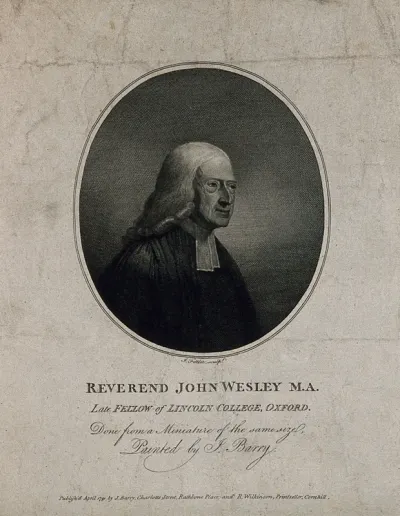 John Wesley. Stipple engraving, 1825, after J. Barry