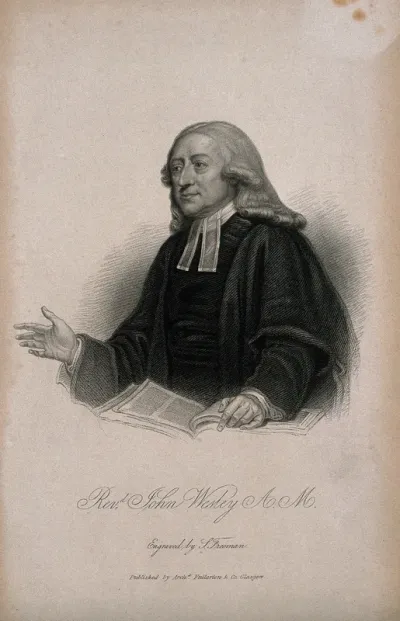 John Wesley. Stipple engraving by S. Freeman after J. Jackson