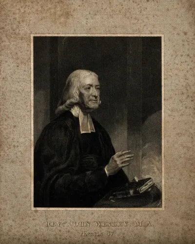 John Wesley. Stipple engraving by W. T. Fry after J. Renton
