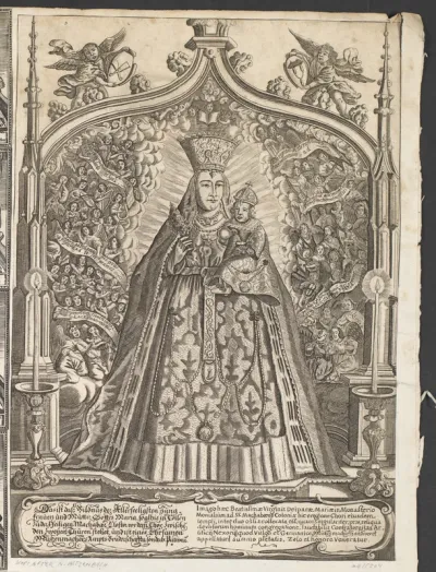 Jomfru Maria med Jesusbarnet, omgivet af musicerende engle