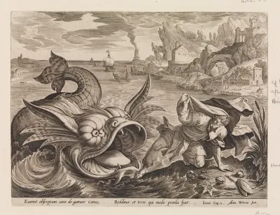 Jonah Cast on Shore by the Fish, from "The Story of Jonah"