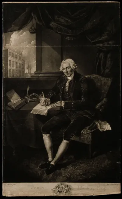 Jonas Hanway. Mezzotint by R. Dunkarton, 1780, after E. Edwards