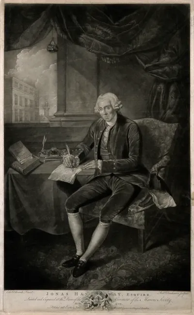 Jonas Hanway. Mezzotint by R. Dunkarton, 1781, after E. Edwards