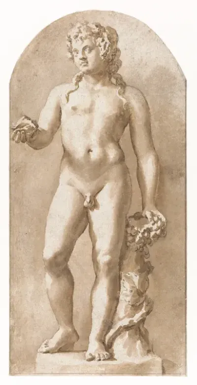 Jonge Bacchus staand