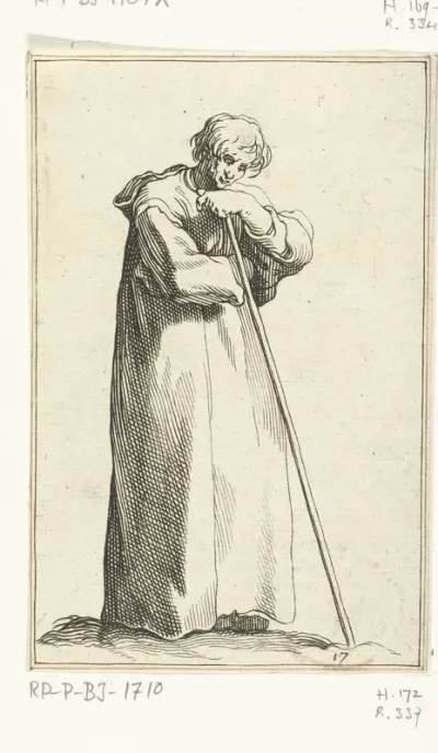 Jonge boer met lange pij
