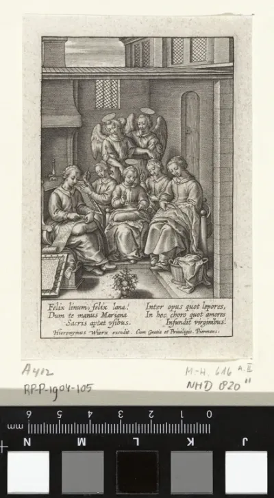 Jonge Maria als naaister