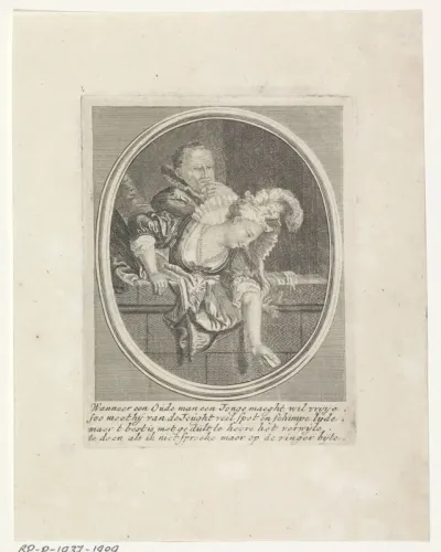 Jonge vrouw en oude man