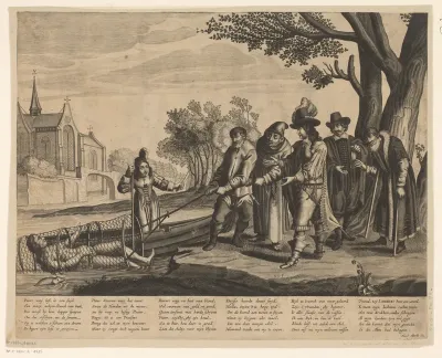 Jonge vrouw in een fuik