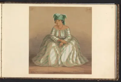 Jonge vrouw in koto