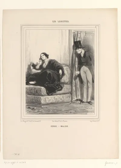 Jonge vrouw met oude man in een kamer