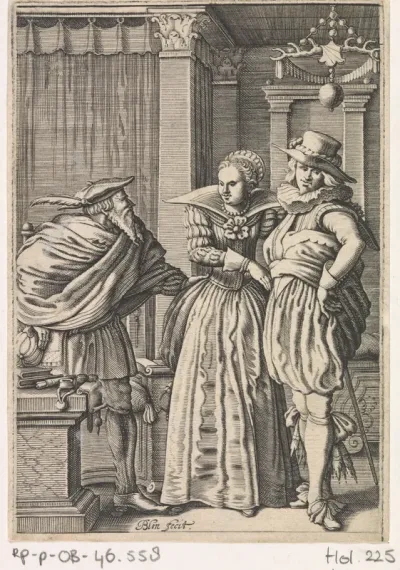 Jongedame weigert de geschenken van een oude man
